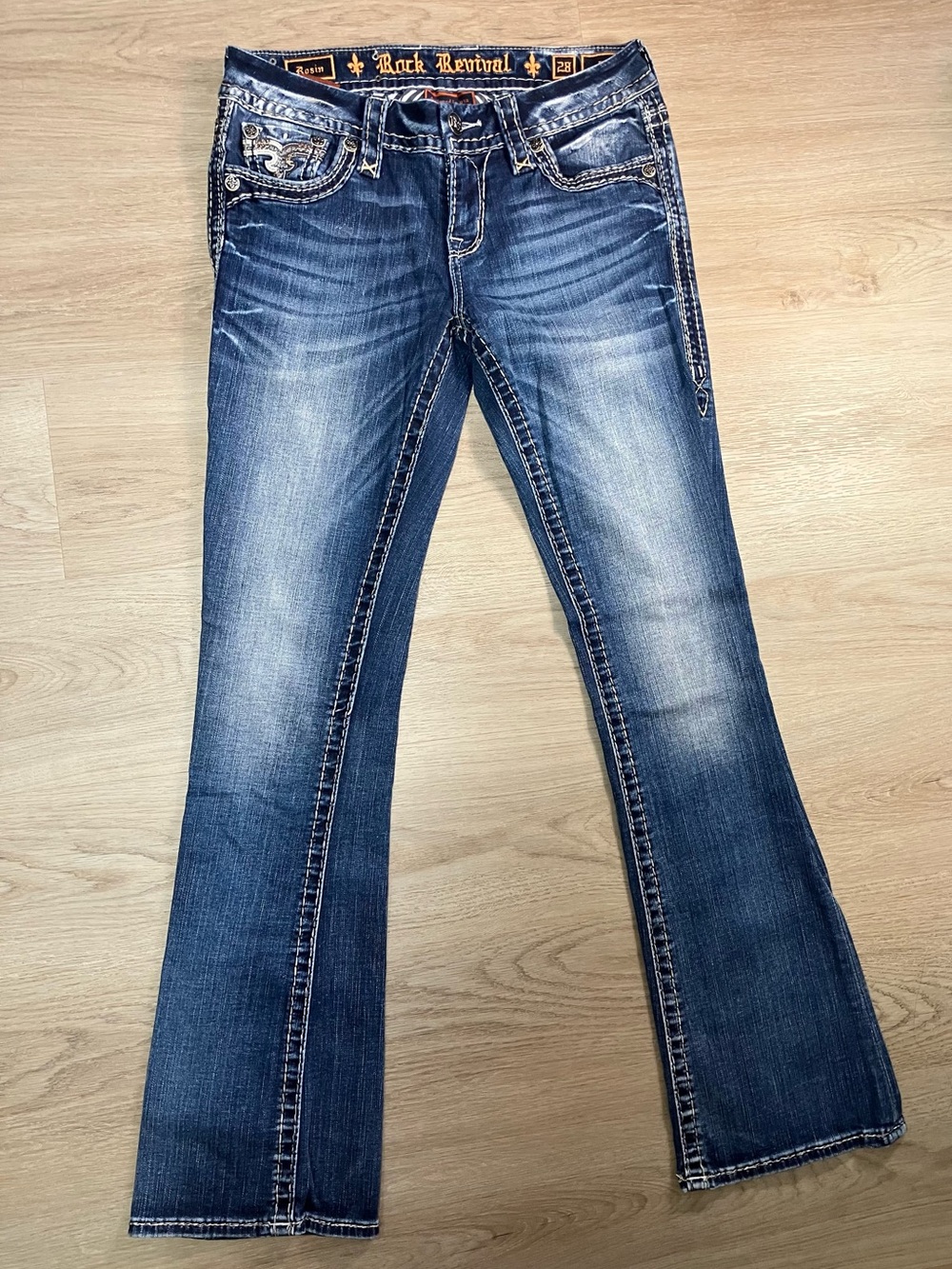 Rock Revival Women's Blue Bootcut Jeans size 28